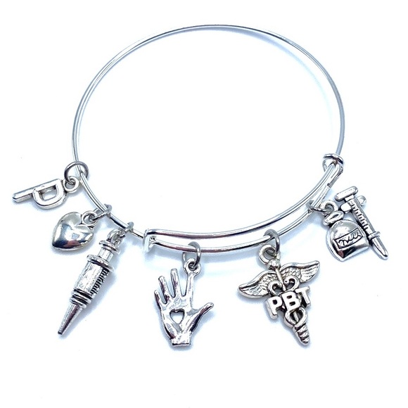 Phlebotomist Charm Bracelet PBT Phlebotomy Gift - Picture 3 of 6